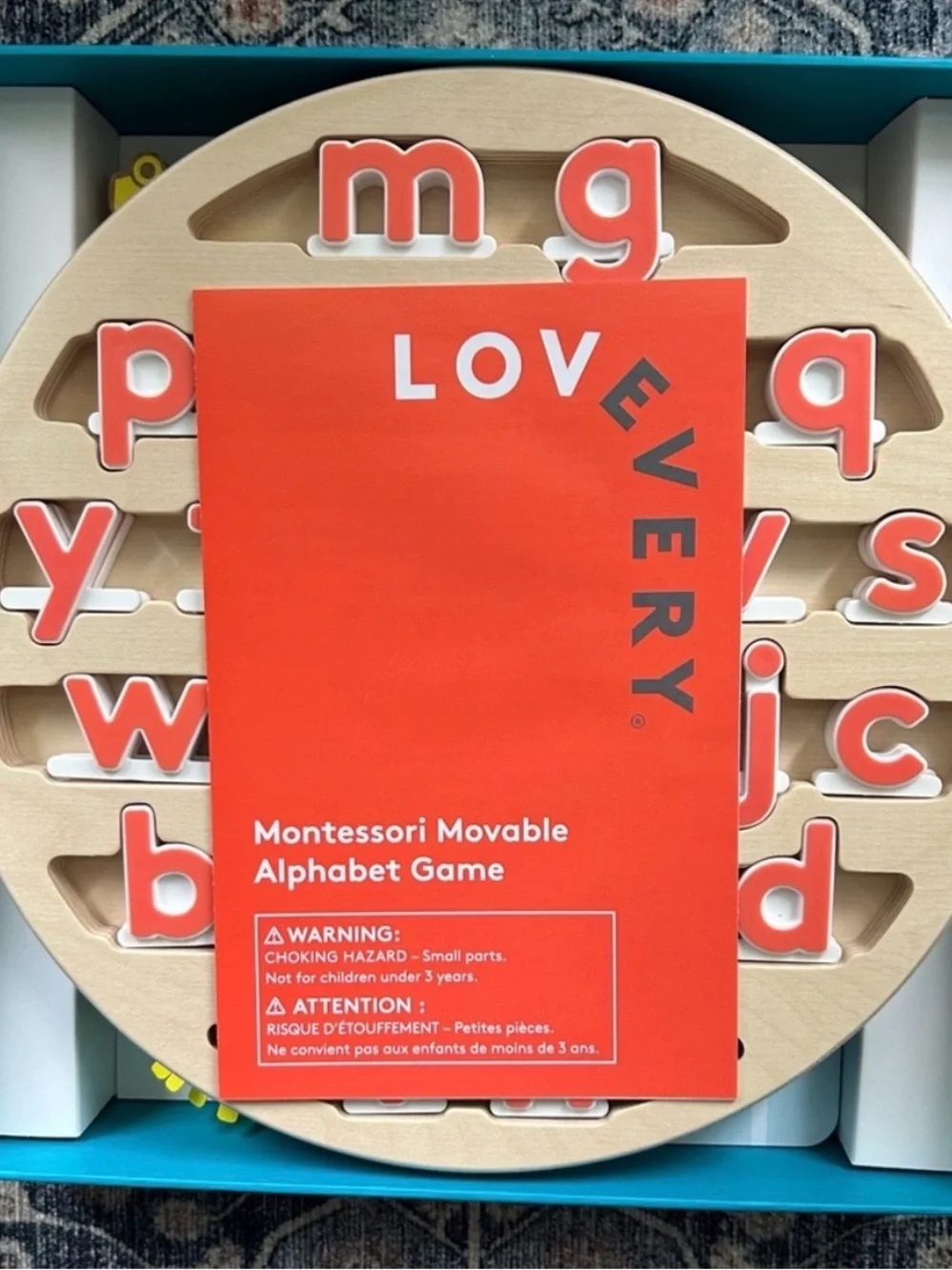 Lovevery Montessori Movable Alphabet Game & Language Objects - NEW!